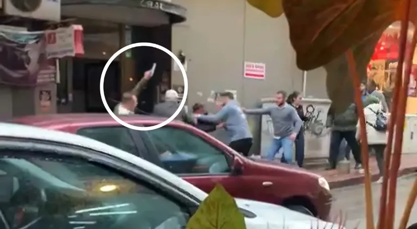 Samsun'da kavgayı ayırmak isteyen uzman çavuş havaya ateş açtı