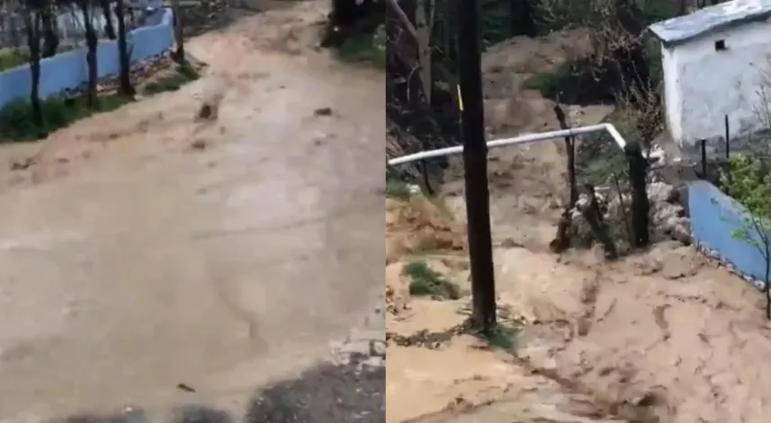 Tokat'ta aşırı yağış sele neden oldu