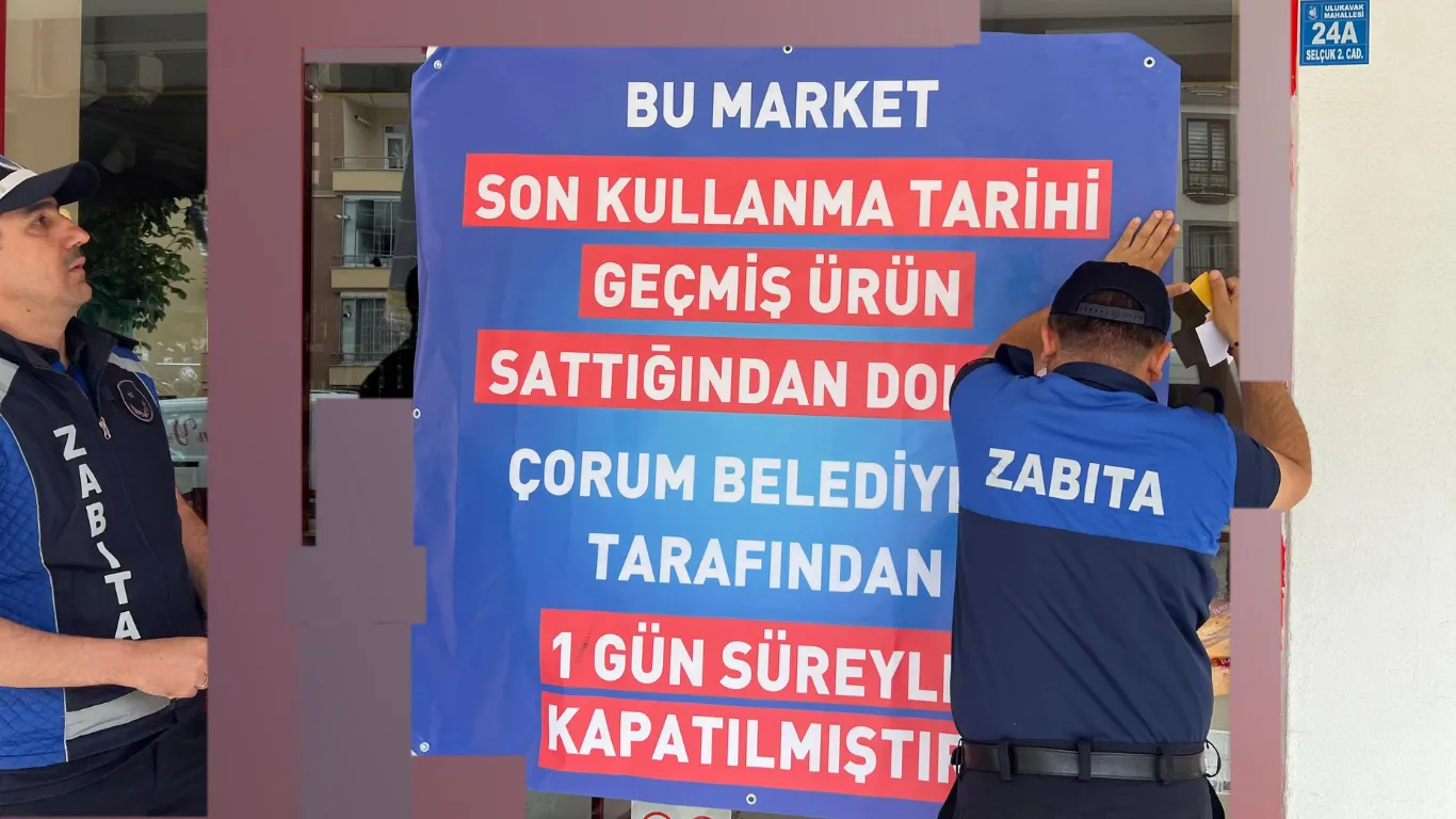Son kullanma tarihi geçmiş ürün bulunduran market kapatıldı