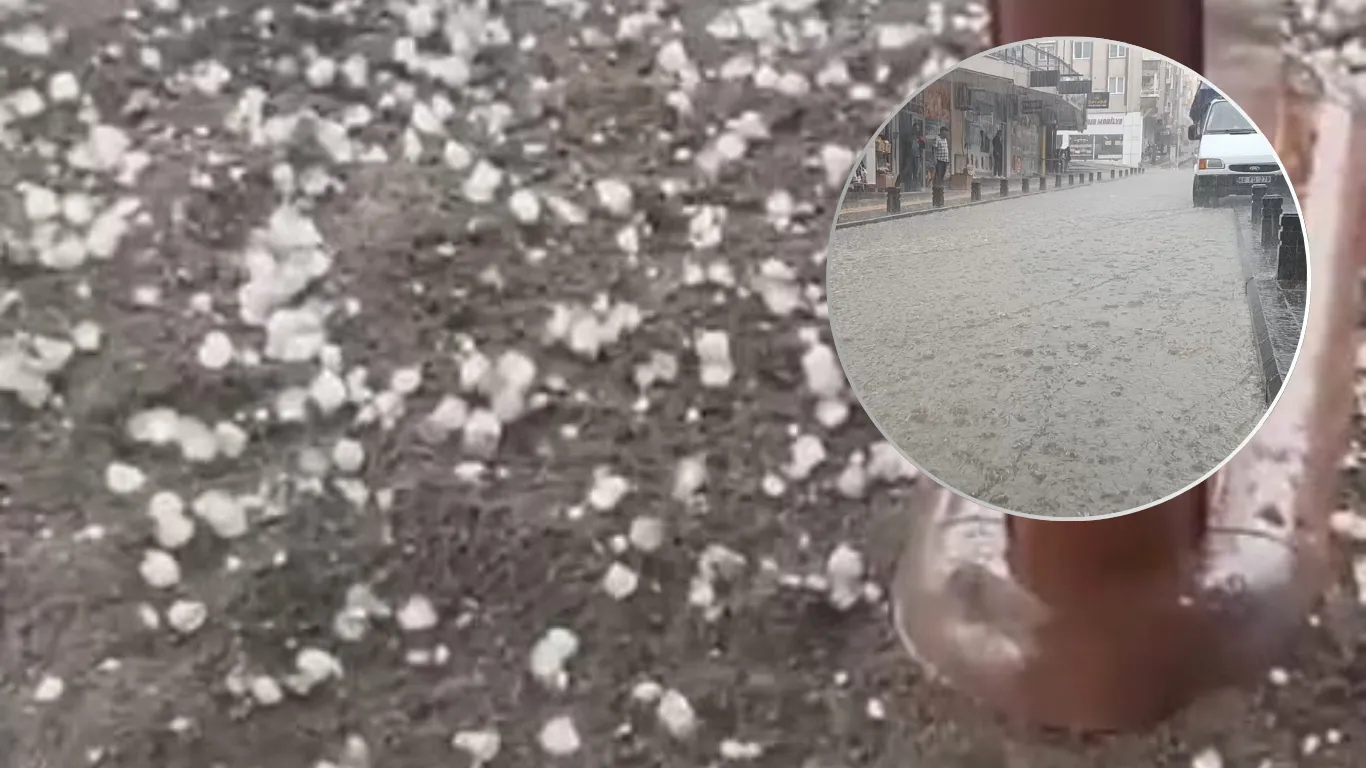 Amasya'da sağanak ve dolu etkili oldu