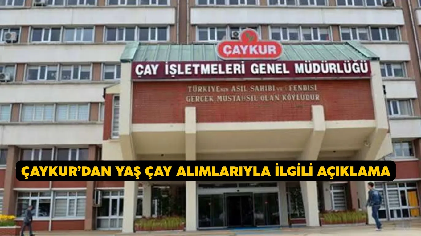 ÇAYKUR’dan yaş çay alımlarıyla ilgili açıklama