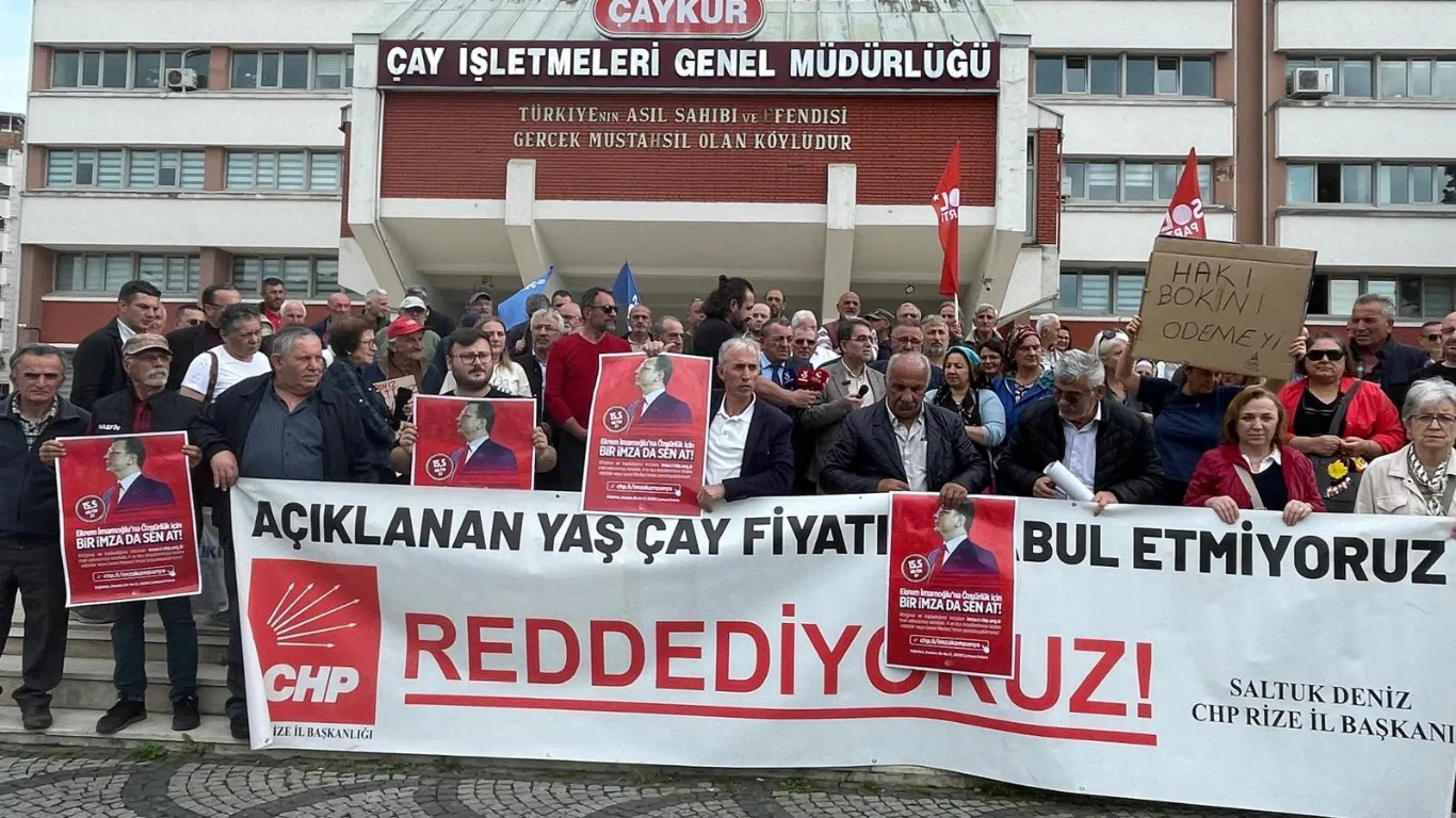 CHP Rize, yaş çay alım fiyatına ara zam yapılmasını talep etti