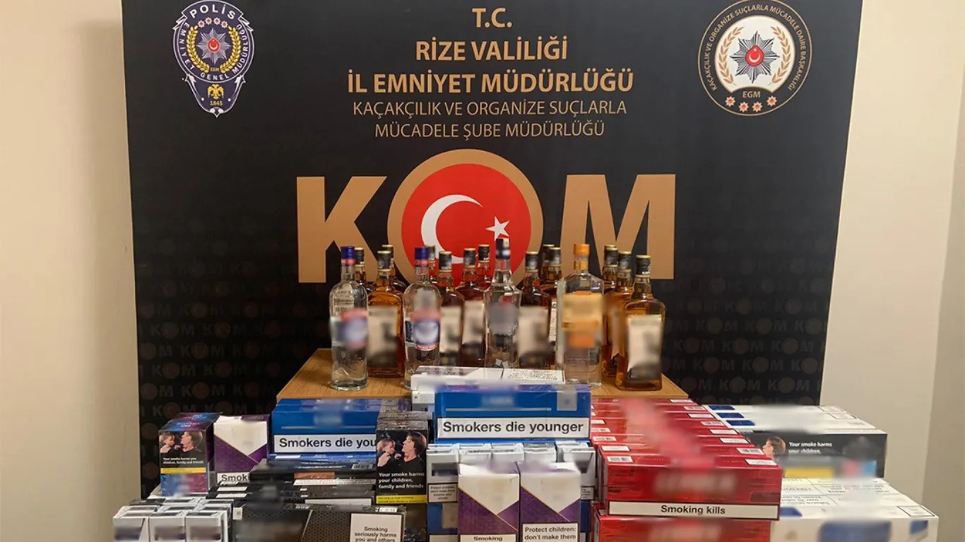 Rize'deki kaçakçılık operasyonun 11 gözaltı