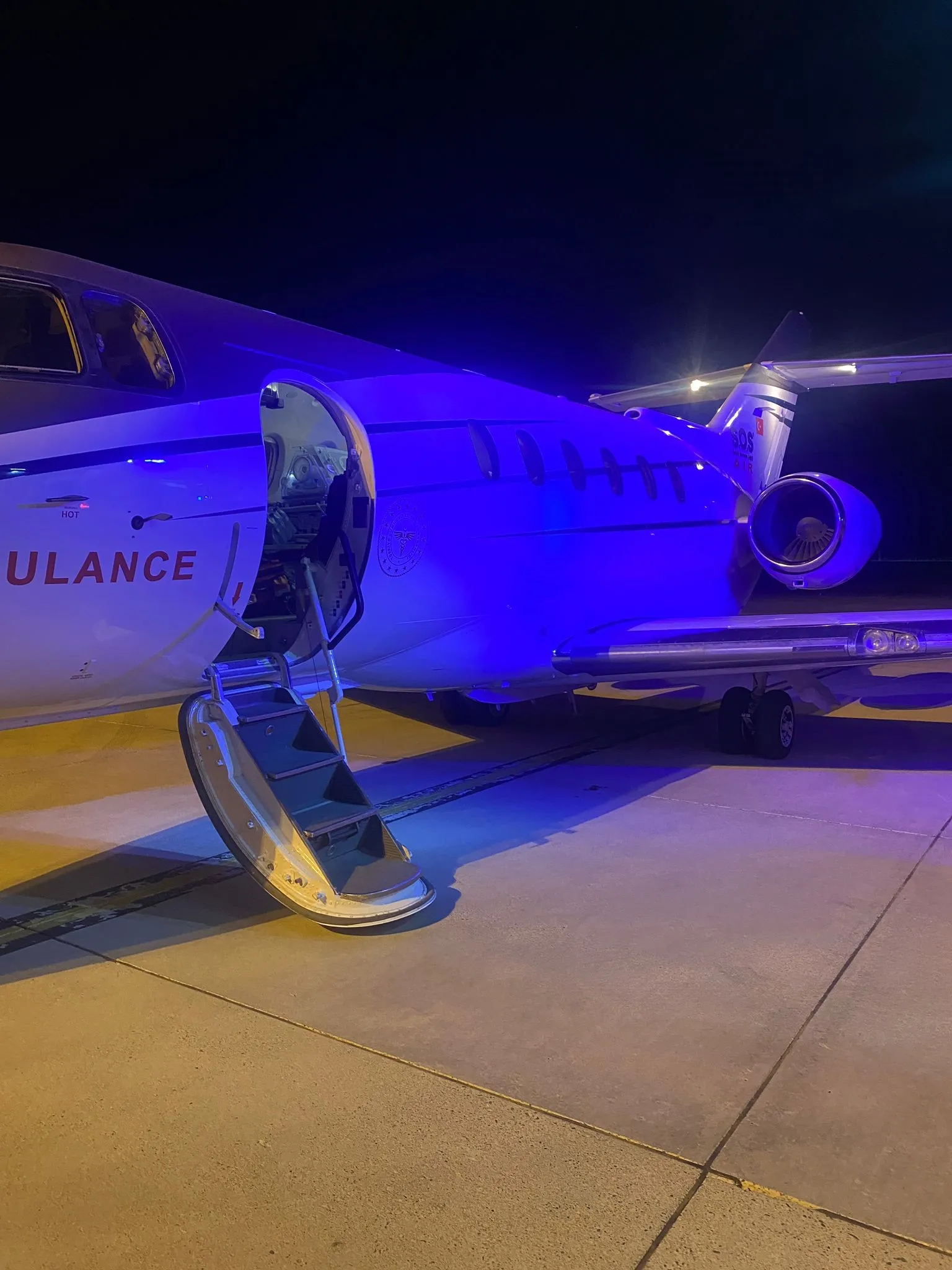 Doğuştan akciğer damarları gelişmeyen bebek uçak ambulansla Ankara'ya sevk edildi