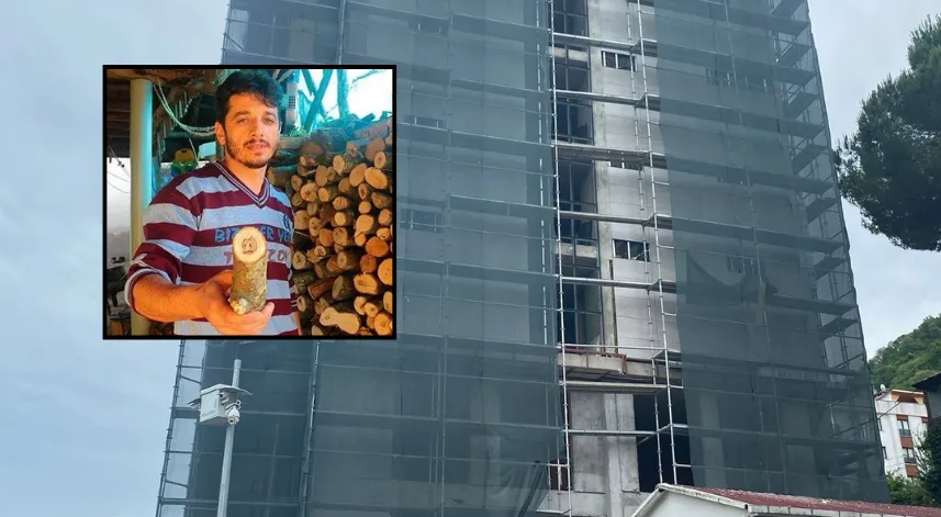 Trabzon’da otel inşaatının asansör boşluğuna düşen işçi öldü