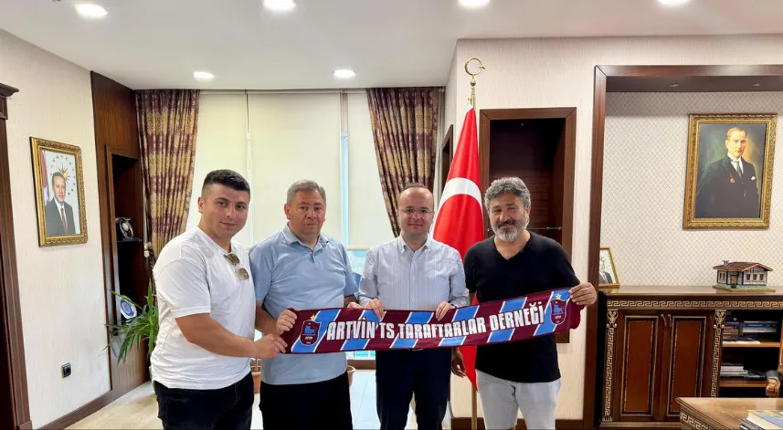 Artvinli Trabzonspor’lardan kaymakamlara ziyaret