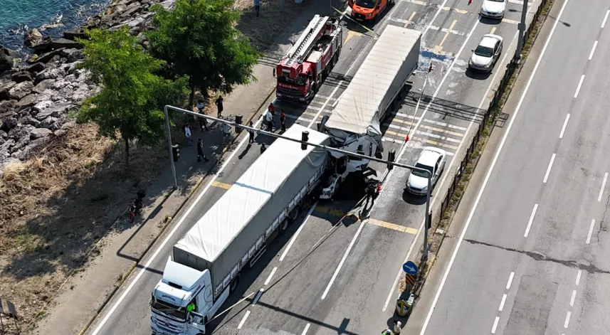 Karadeniz Sahil Yolu’nda zincirleme kaza; 1 ölü