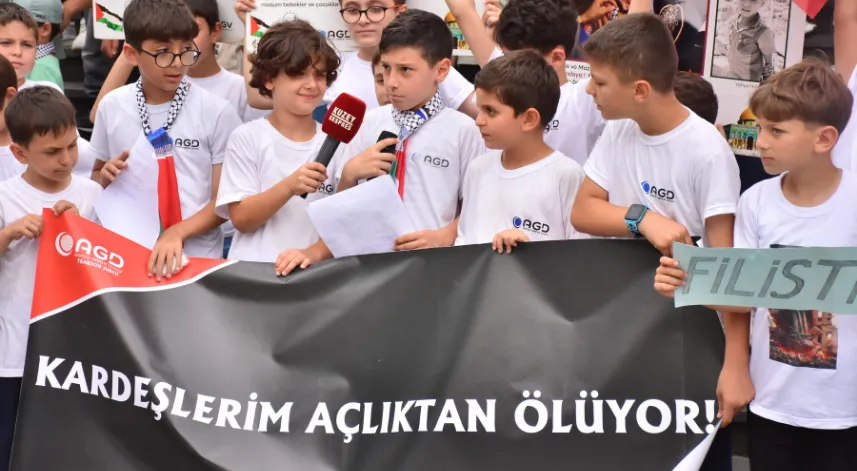 Trabzon'da İsrail'in Gazze'ye yönelik saldırıları protesto edildi