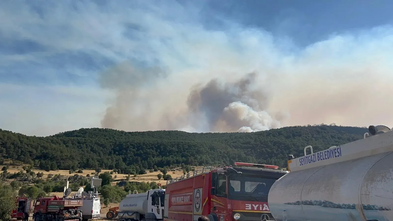 Çorum'da yangın riski bulunan köylere yangın hortumu dağıtılıyor