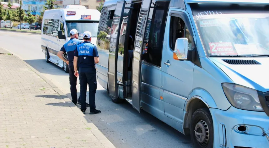Giresun'da toplu taşıma araçlarında klima denetimi gerçekleştirildi