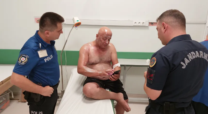 Tır sürücüsü tüpgaz parlaması sonucu yanarak hastanelik oldu