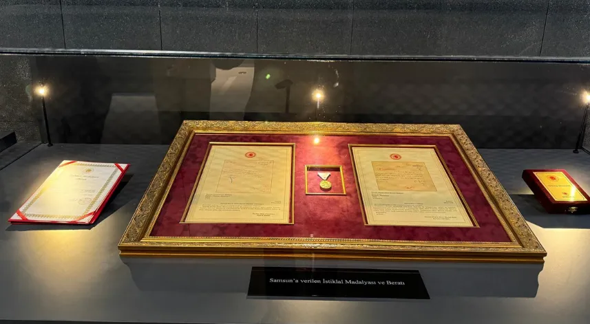 Samsun, 101 yıl sonra İstiklal Madalyası'na kavuştu