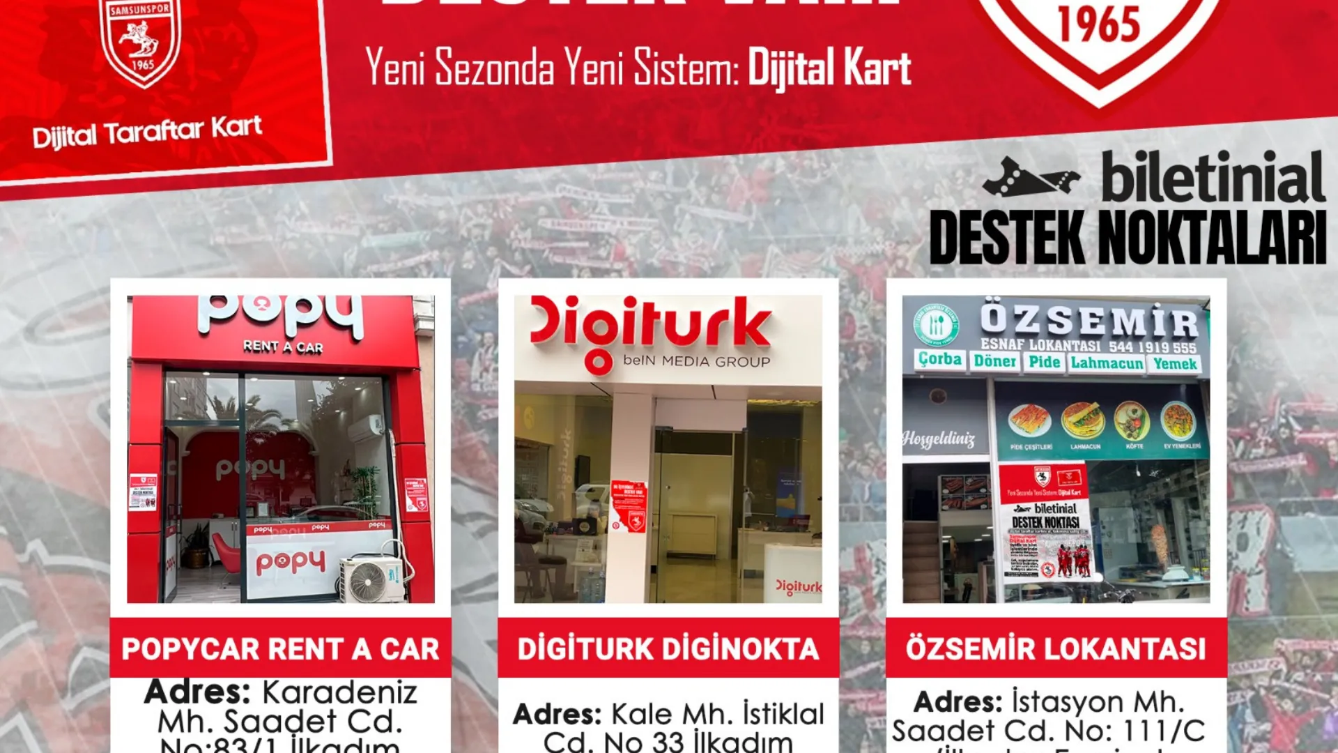 Samsunspor taraftarı için ‘Biletinial Üyelik Seferberliği’ başlatıldı