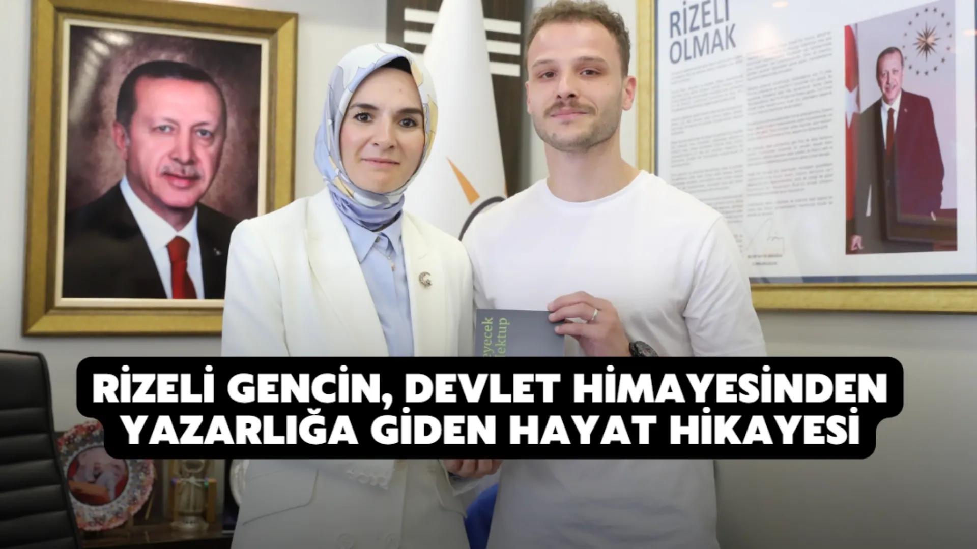 Devlet korumasında yetişti, hayat hikayesini yazdığı kitabını Bakan Göktaş'a hediye etti 