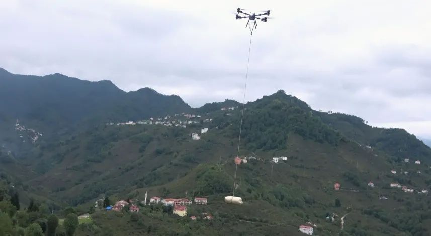 Karadenizli fındık üreticilerinin imdadına dron yetişti