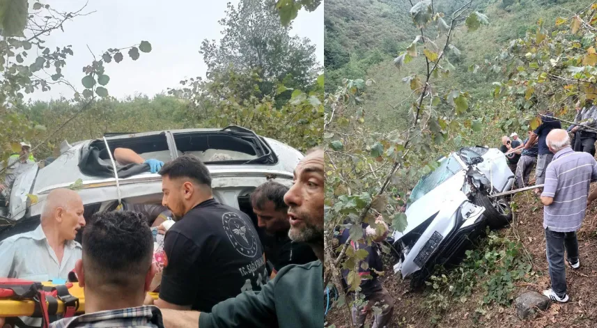 Giresun’da feci kaza: 1 ölü, 2 yaralı