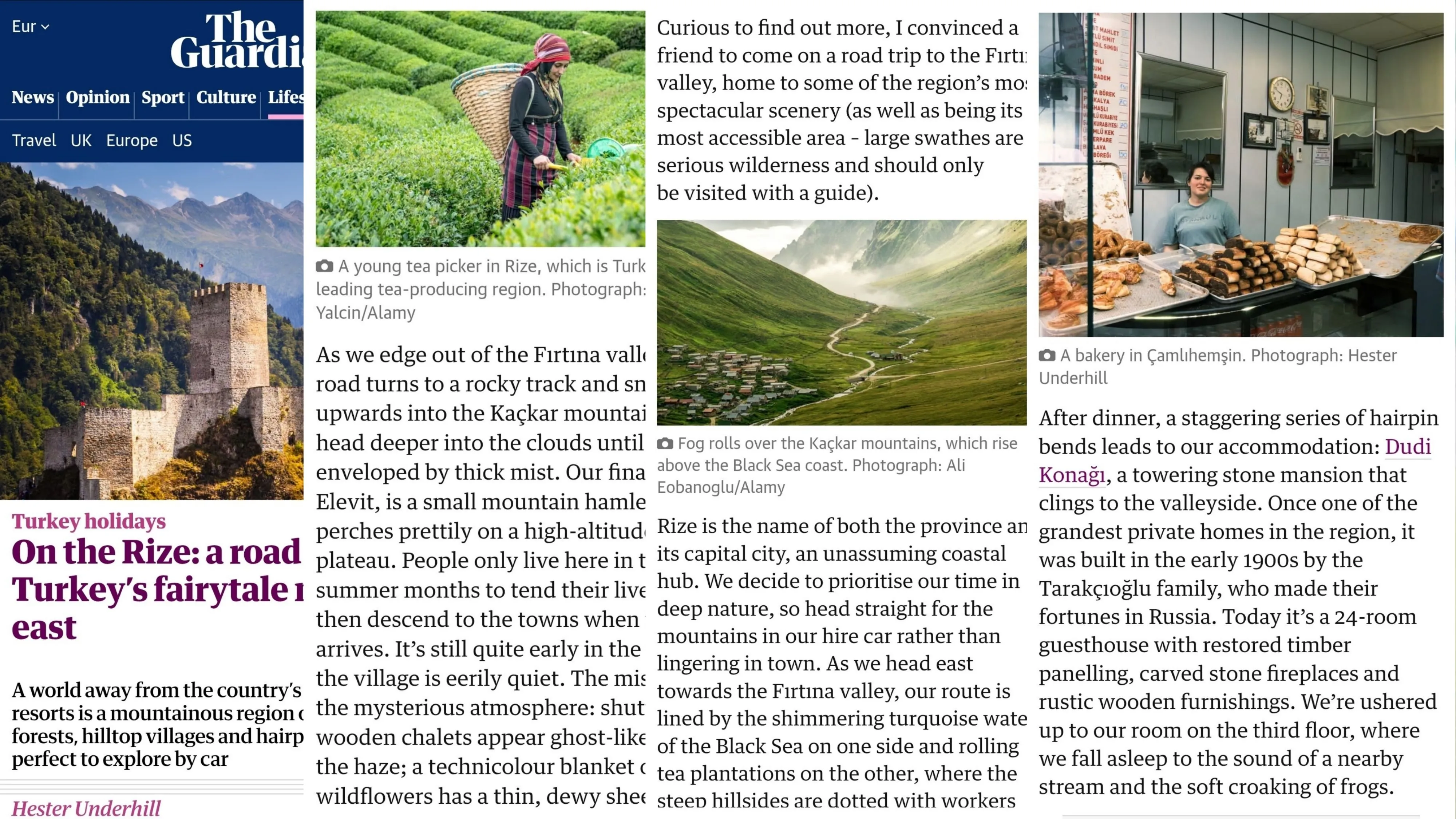 The Guardian'dan Rize'ye Övgü: Türkiye'nin Masalsı Kuzeydoğusu