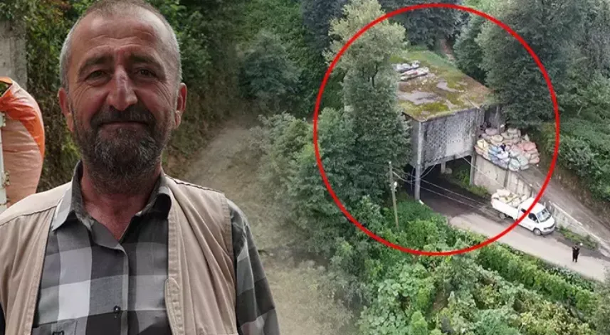 Rize’de Yolun Üstünde Çay Alım Yeri Dikkat Çekiyor