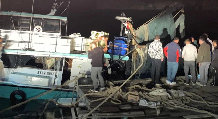 Samsun’da balıkçı teknesinde patlama: 4 yaralı