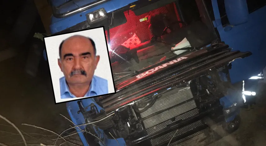 Çeltik tarlasına giren TIR'ın şoförü öldü