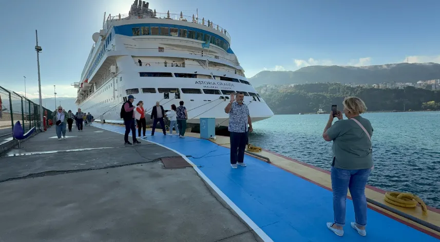 Amasra'ya kruvaziyer ile 108 bin 998 Rus turist geldi