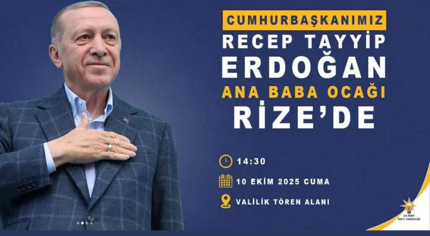 Cumhurbaşkanı Erdoğan’ın Rize Programında Değişiklik