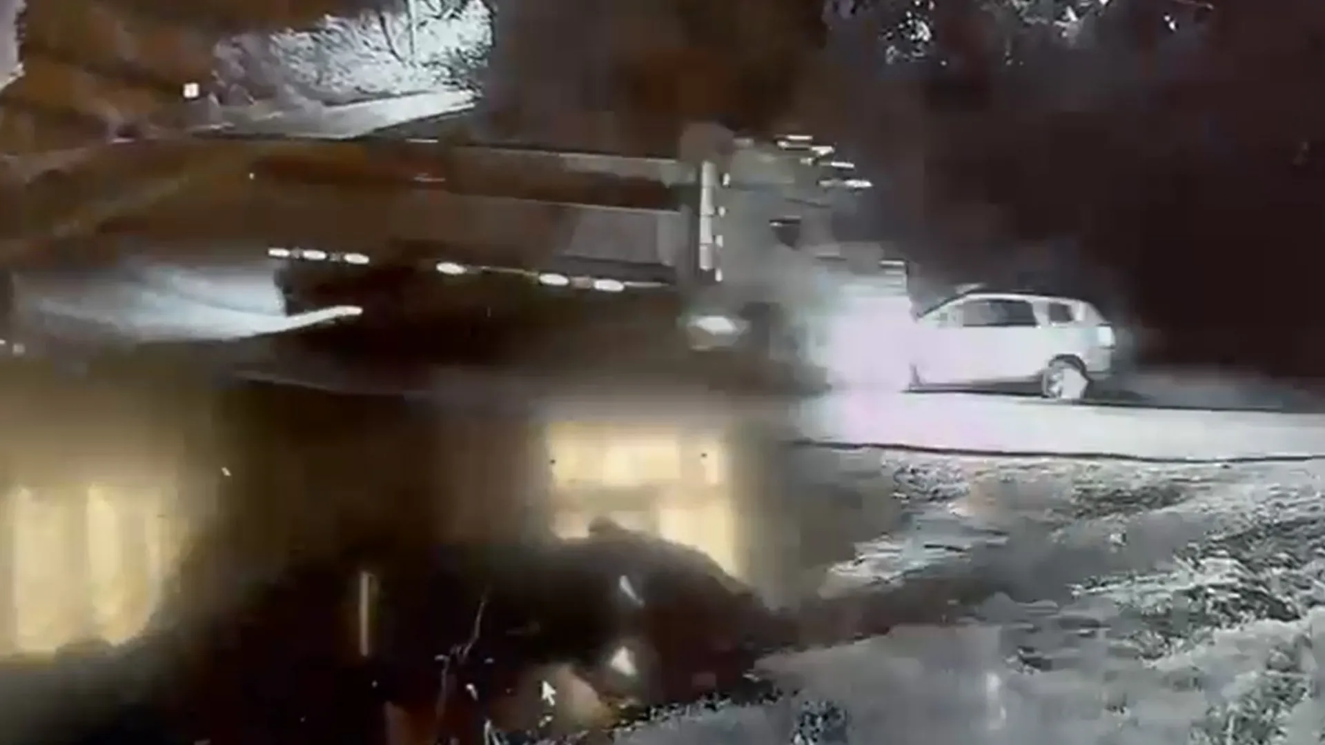 Tokat’ta kamyon ile otomobilin çarpıştığı kaza kamerada