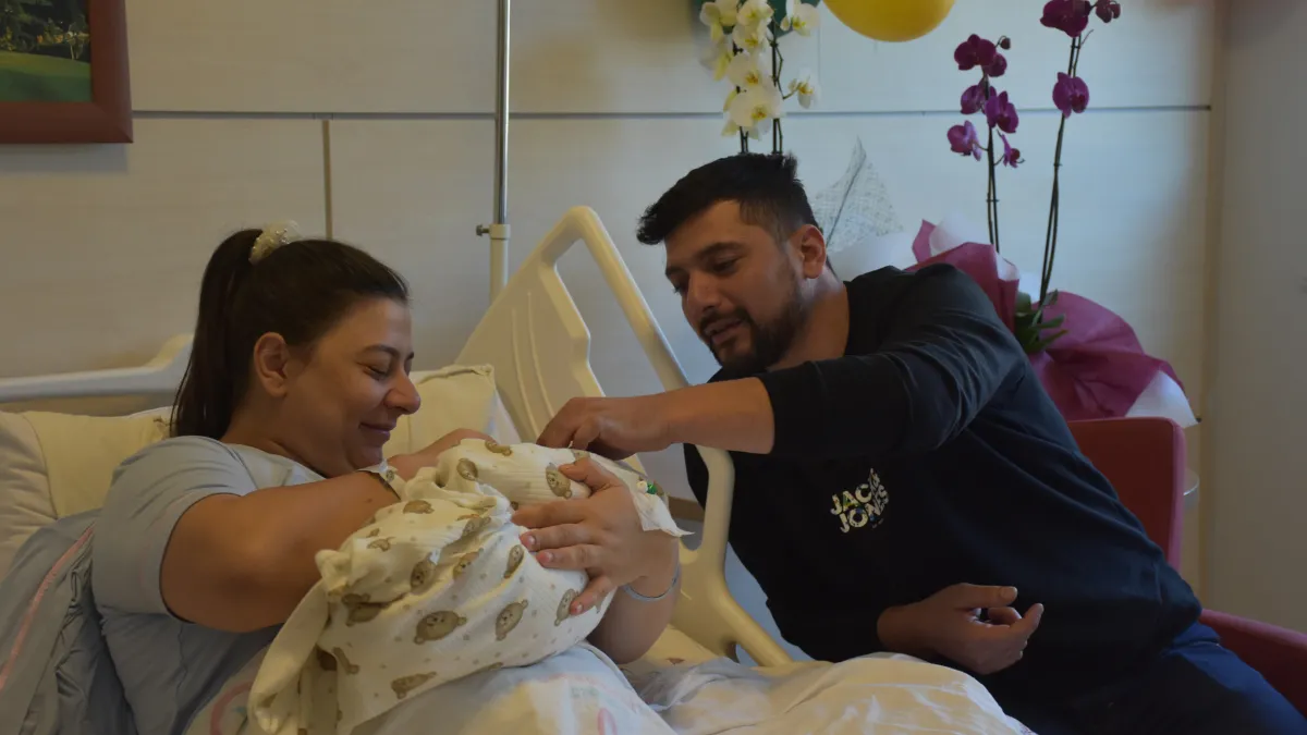 Gümüşhane'de 5 kilo 150 gramlık bebek dünyaya geldi