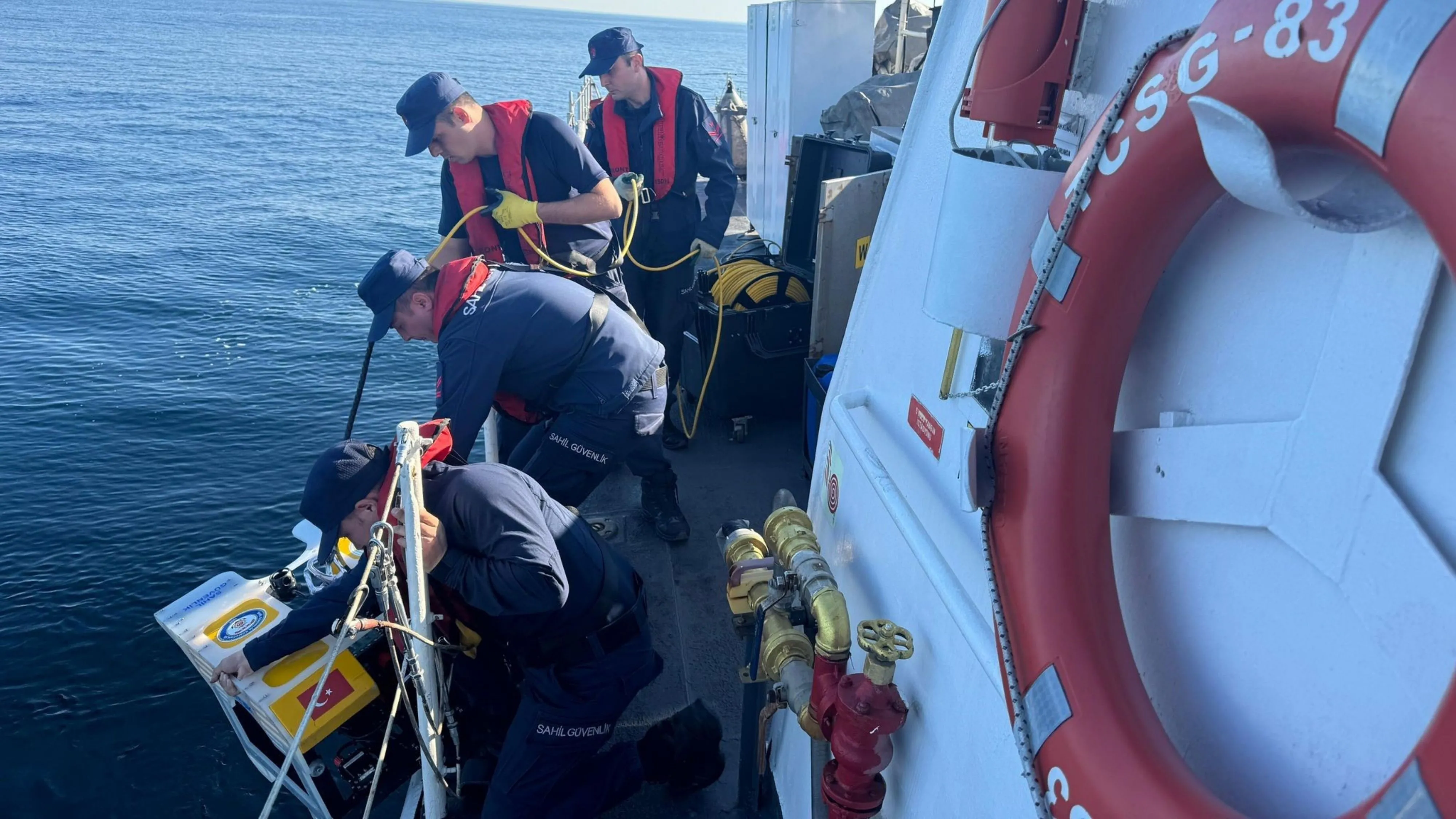 Trabzon'da denizde kaybolan şahsı arama çalışmaları sürüyor