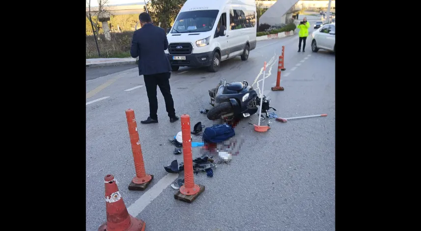 Samsun'da ambulans ile çarpışan motosikletin sürücüsü öldü
