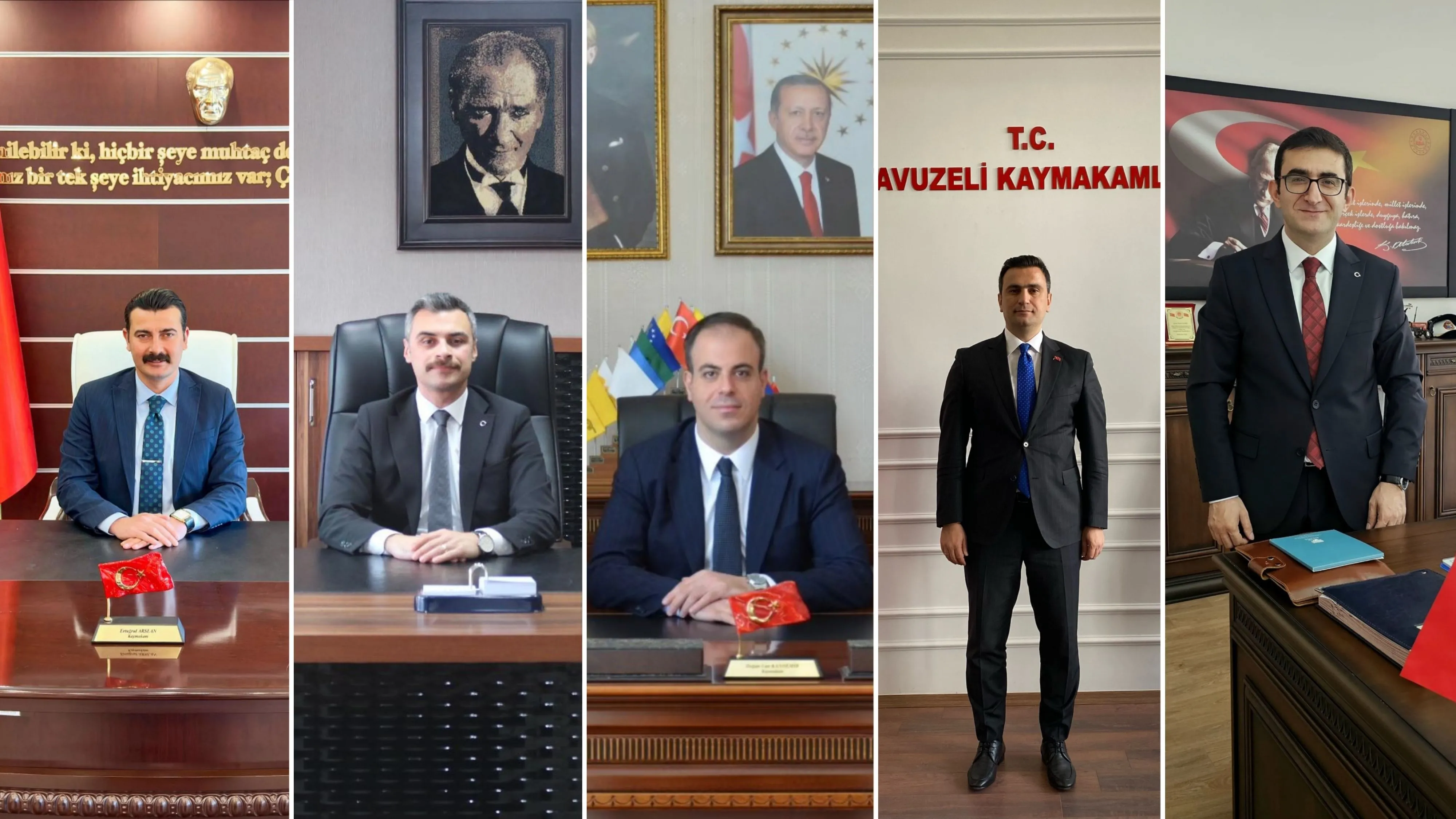 5 Rizeli kaymakam yeni görev yerlerinde görevlerine başladı