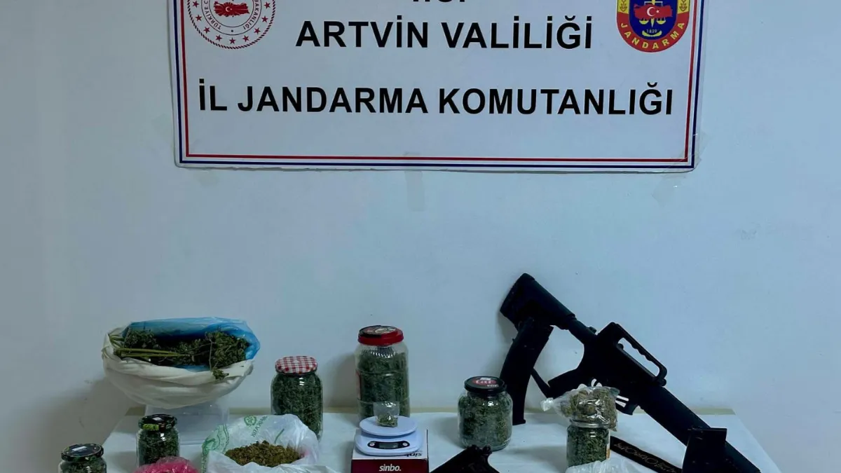 Artvin'de uyuşturucu operasyonu