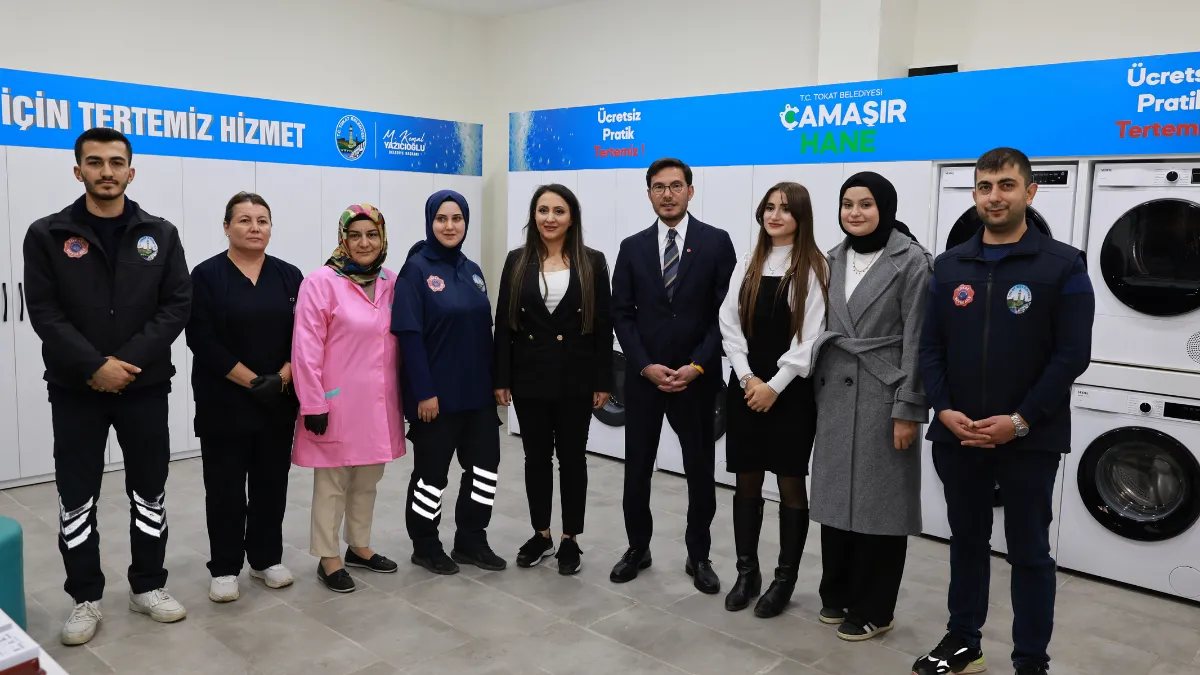 Tokat Belediyesi ücretsiz çamaşırhane hizmeti başladı