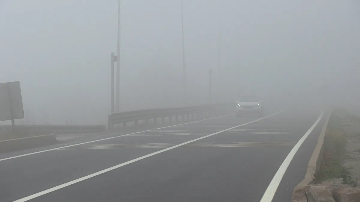 Bolu Dağı'nda sis etkili oldu