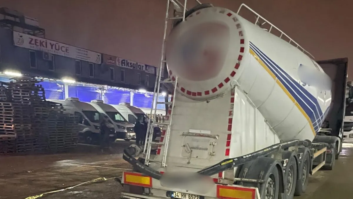 Arızayı giderirken silobas tankının altında kalan TIR şoförü öldü