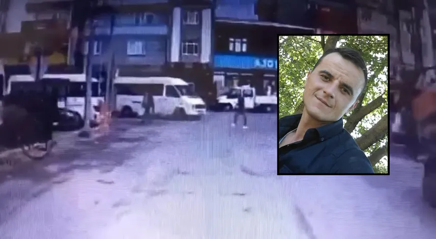 Yere düşen yaya, servis minibüsünün altında kalarak öldü