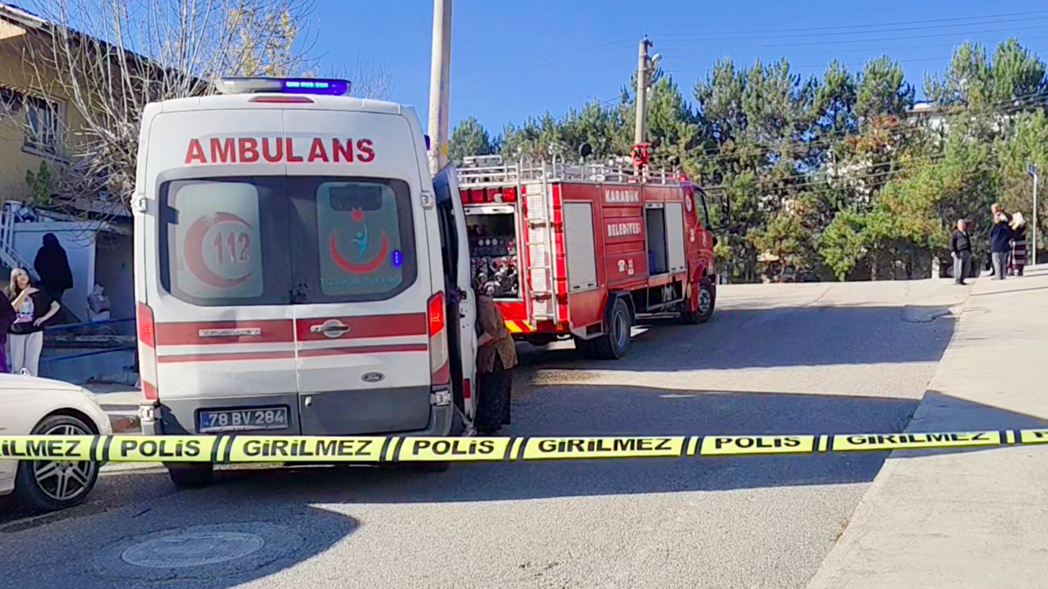 Karabük'te çıkan ev yangını söndürüldü