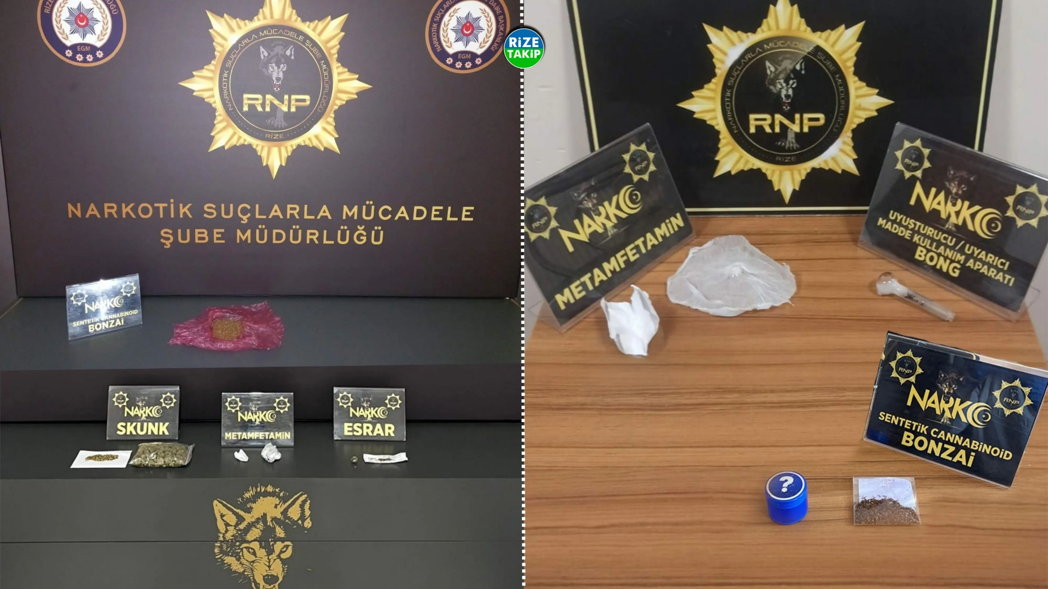 Rize'de uyuşturucu operasyonu: 5 tutuklama
