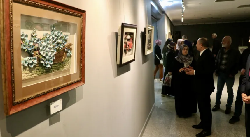 Trabzon'da Gazze yararına rölyef sergisi açıldı