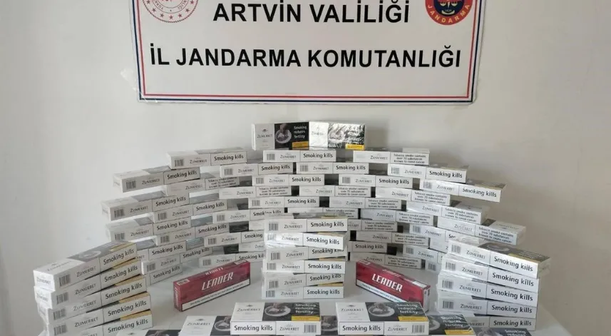  Artvin’de jandarmadan kaçakçılığa darbe