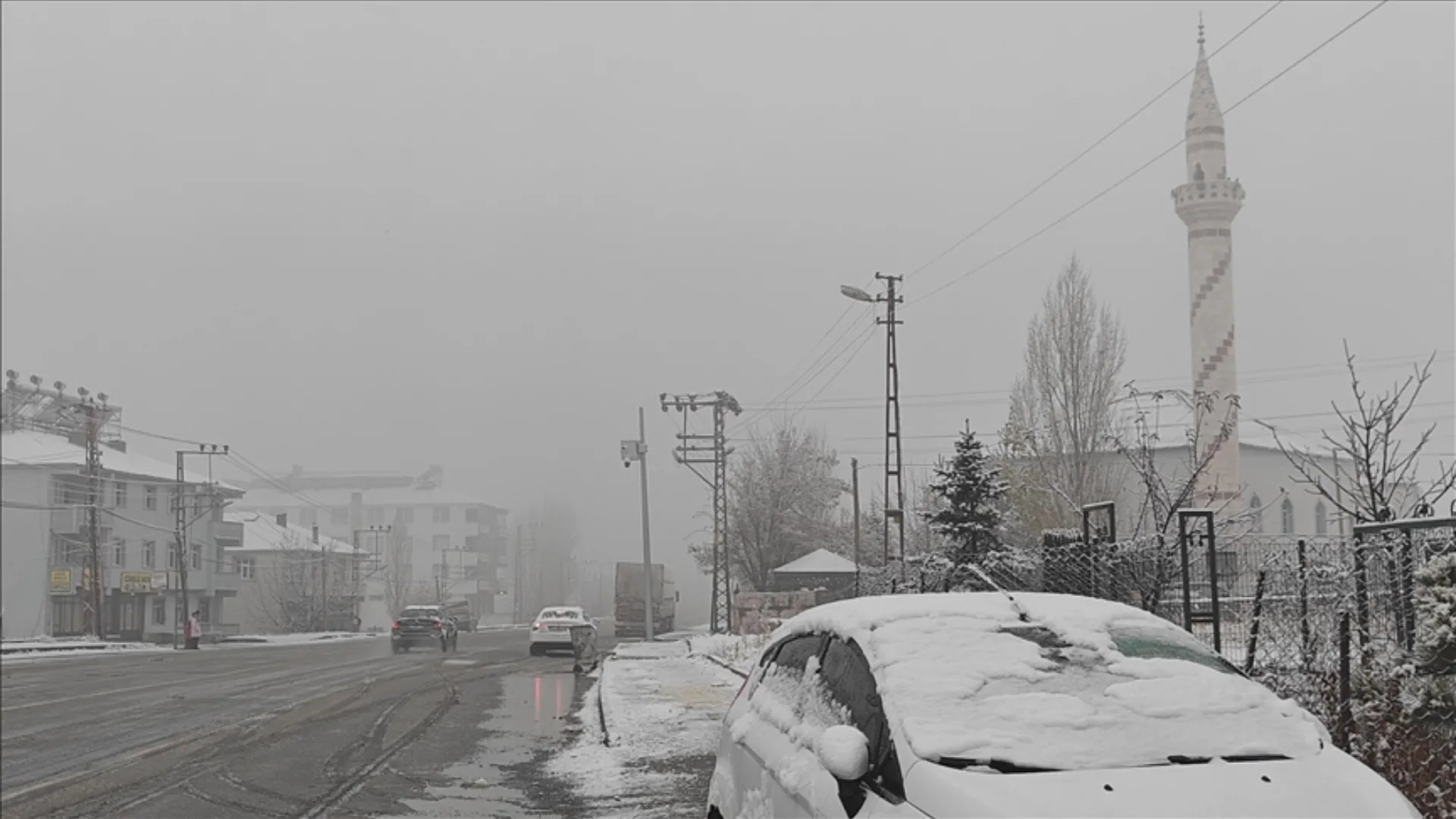 Muş'un Varto ilçesinde kar etkili oldu