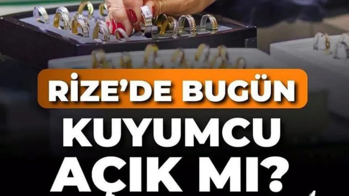 Rize’de Bugün Nöbetçi Kuyumcular (21 Aralık Pazar)