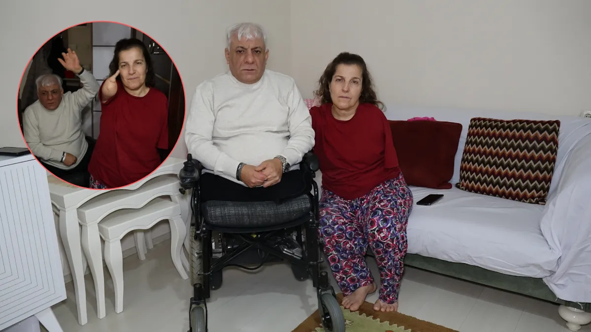 Trabzon'da bedensel engelli çift, birbirine 'el ve ayak' oldu!
