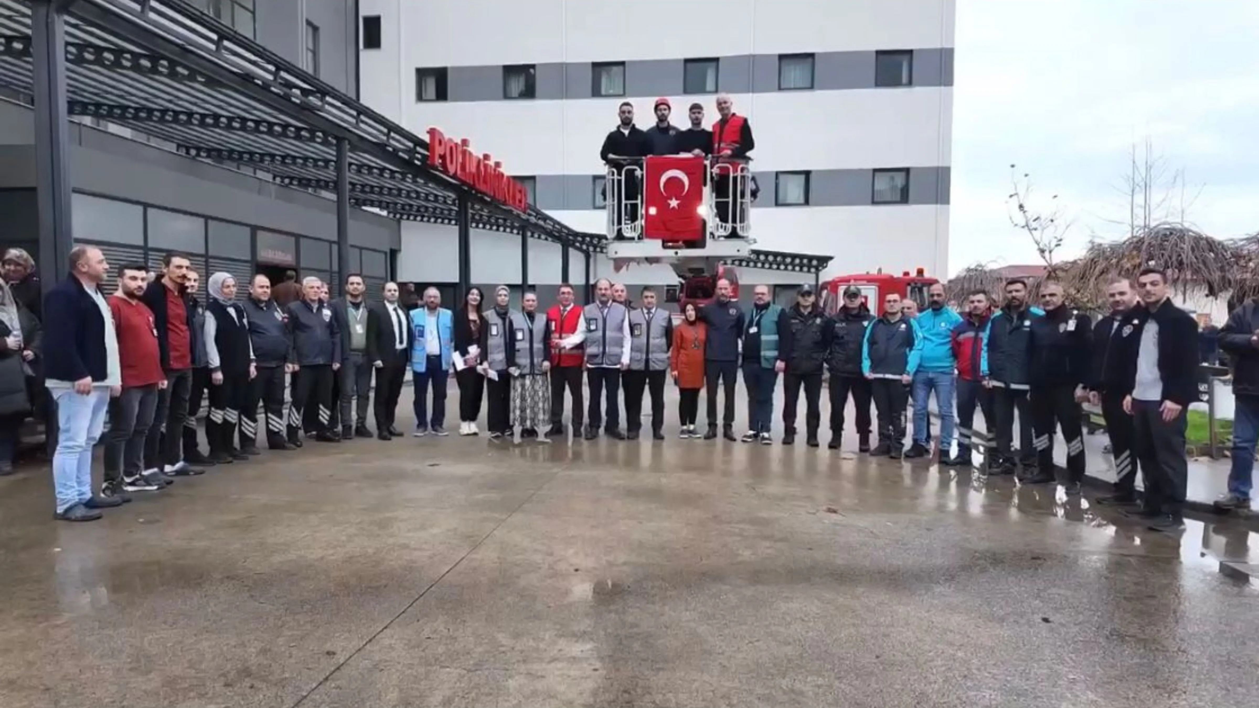 Kaçkar Devlet Hastanesi'nde deprem tatbikatı yapıldı