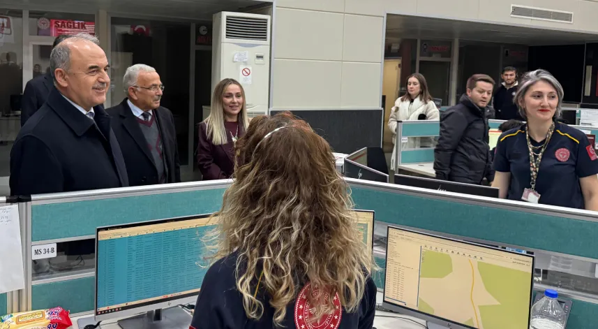 Ordu’da yılbaşı gecesi görevli olan personellerin yeni yılı kutlandı