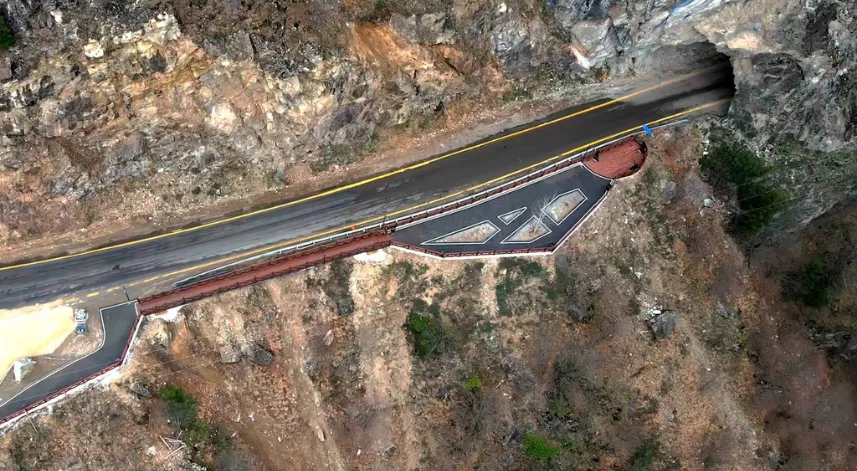 Giresun'daki tarihi tünelin çevresi düzenlendi