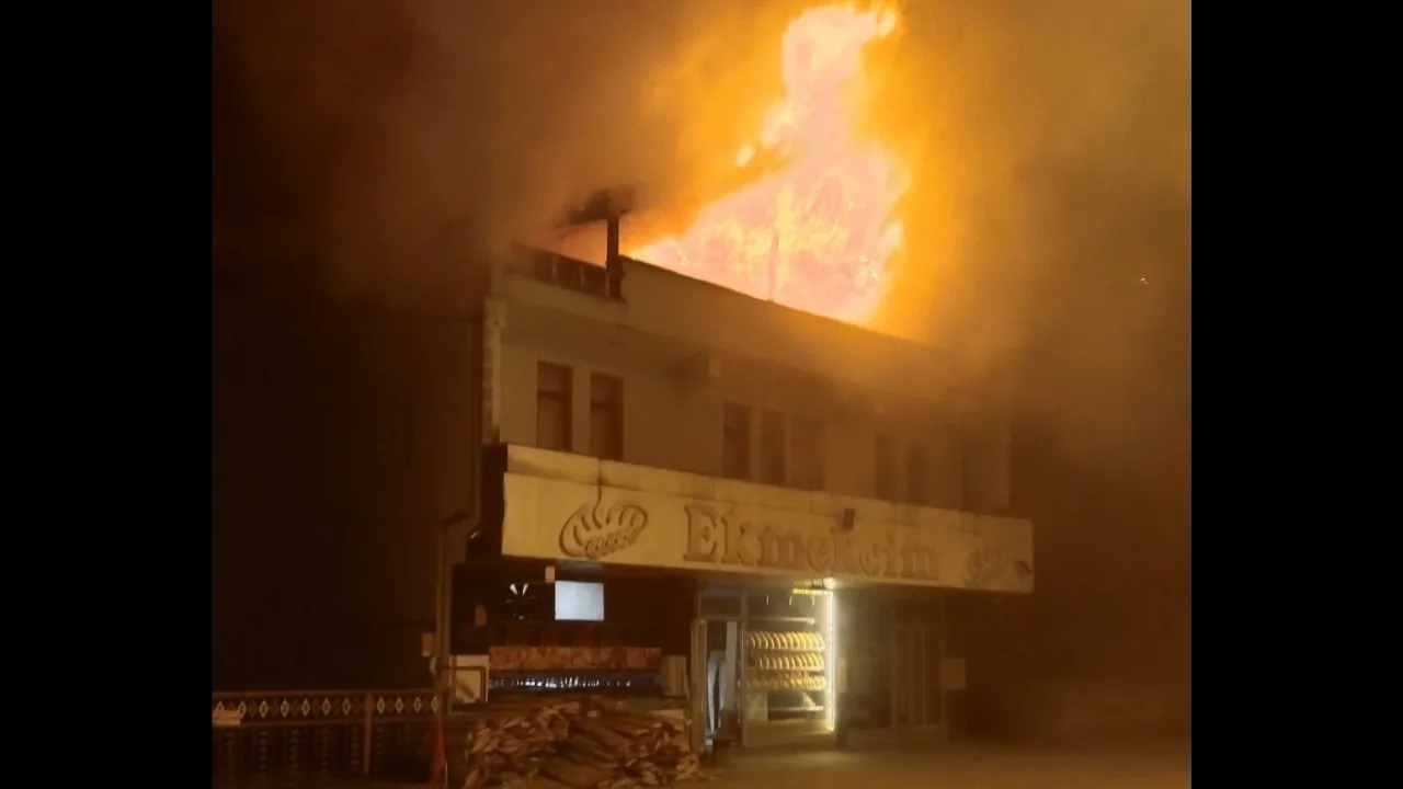 Kastamonu'da ekmek fırınında yangın