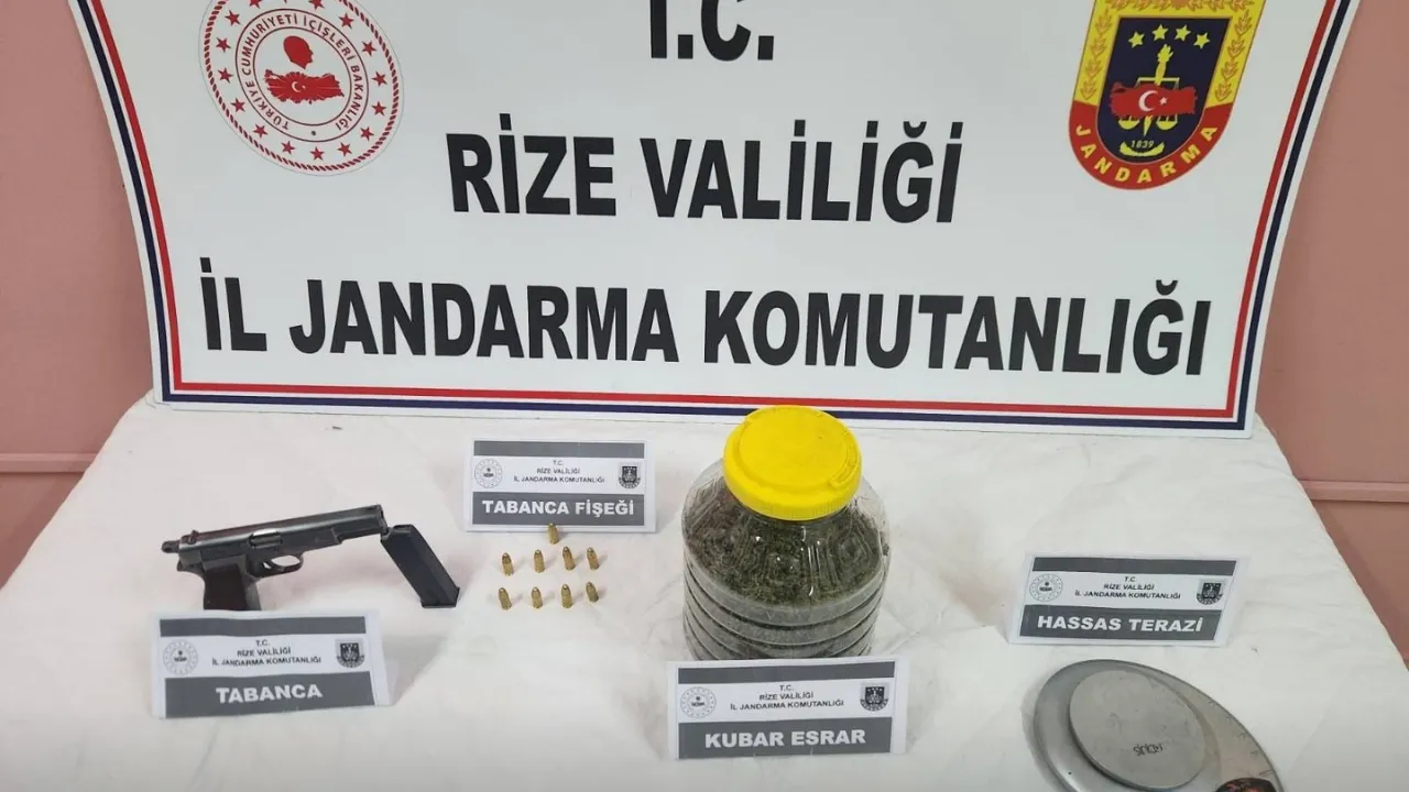 Rize’de eş zamanlı uyuşturucu operasyonu: 2 şüpheli yakalandı