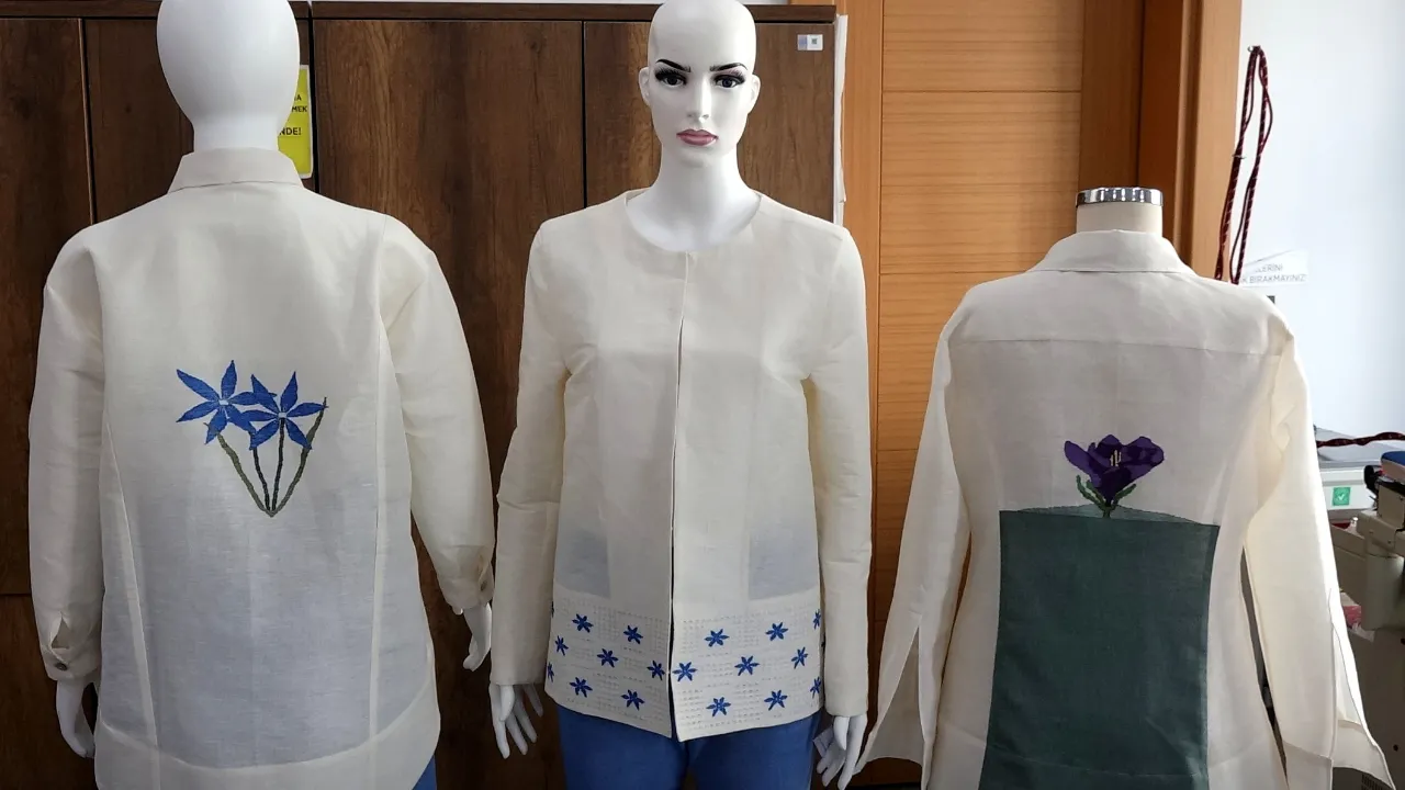 Endemik bitkiler takı ve kumaşa, duygular maniye dökülüyor