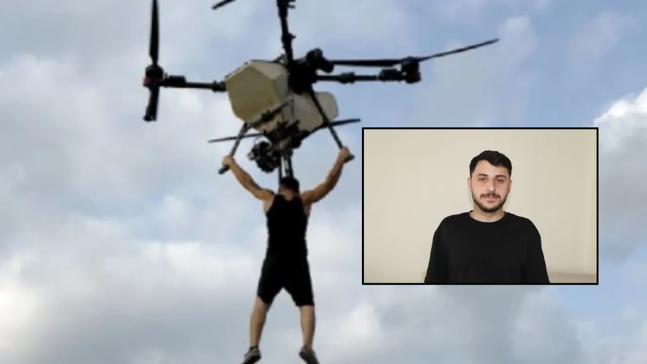 Tarım dronu ile yükseldikten sonra düşen çiftçi DHA’ya konuştu